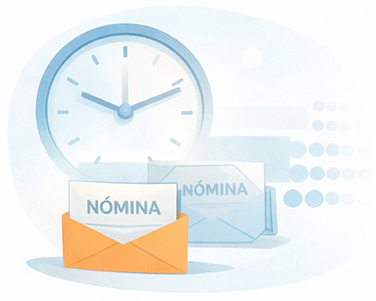 calendario con fecha de pago del salario según convenio laboral en España