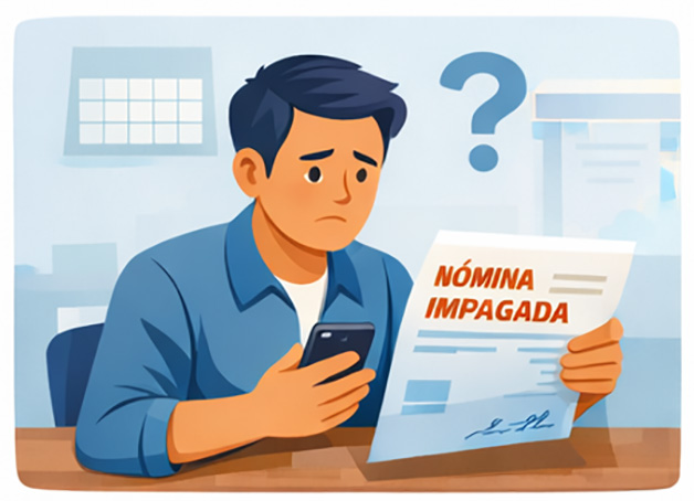 calendario con fecha de pago del salario según convenio laboral en España